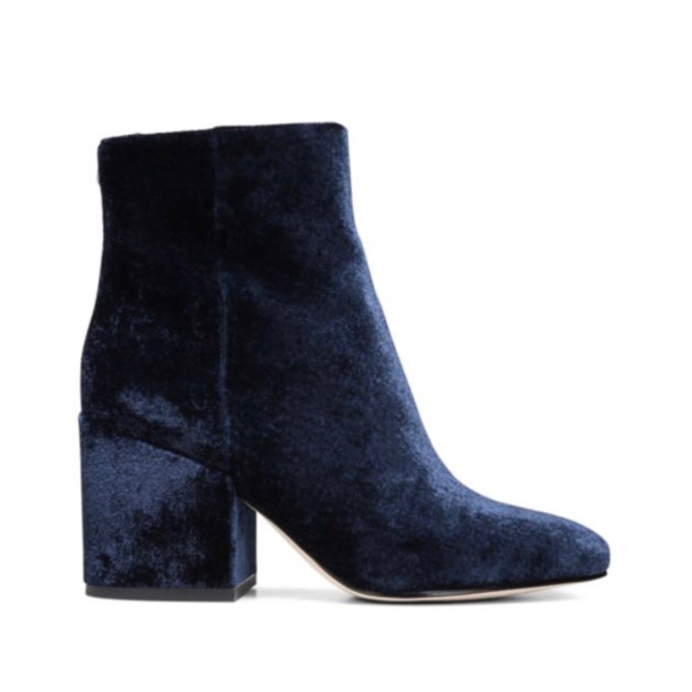Blue Suede Booties